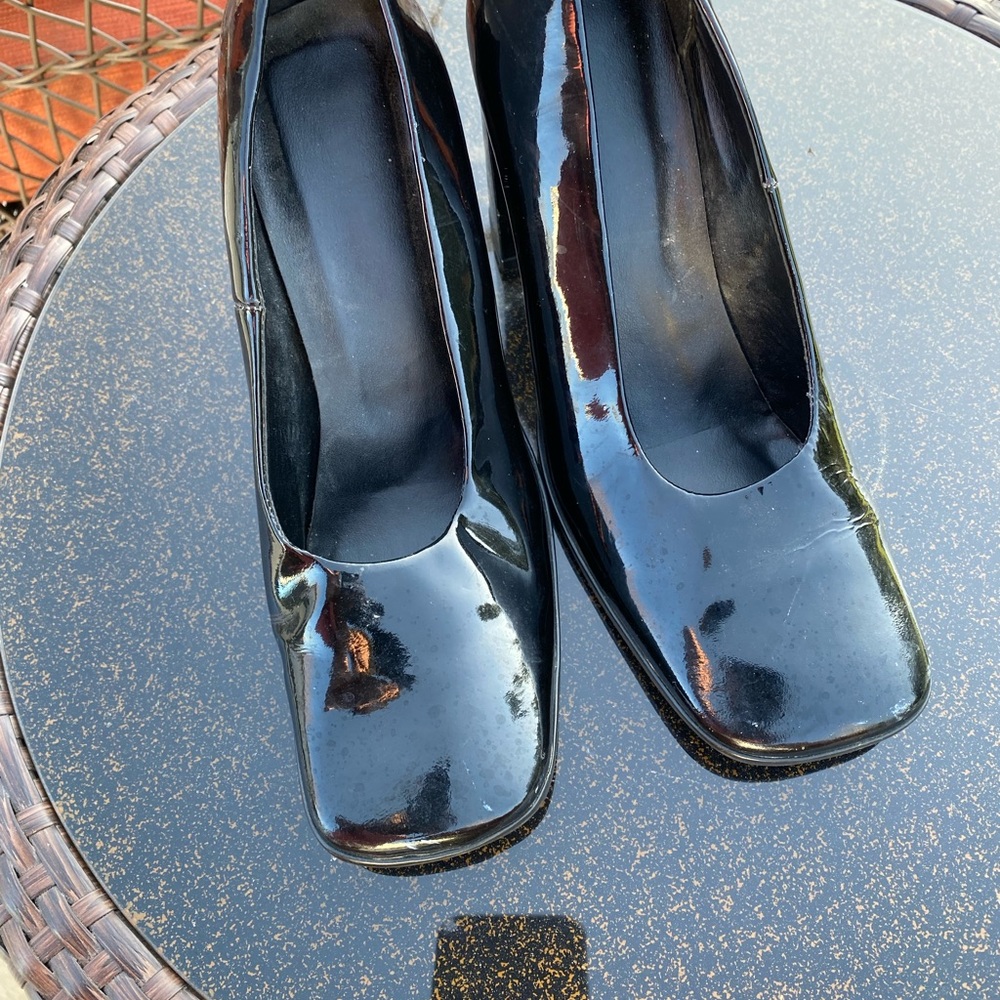 Paten leather shoes